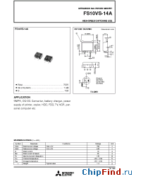 Datasheet FS10VS-14A manufacturer Powerex