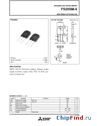 Datasheet FS20SM-6 manufacturer Powerex