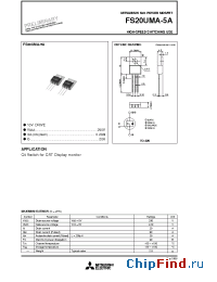 Datasheet FS20UMA-5A manufacturer Powerex
