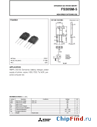 Datasheet FS30SM-5 manufacturer Powerex