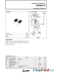 Datasheet FS3KM-10 manufacturer Powerex