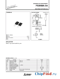 Datasheet FS3KMA-5A manufacturer Powerex