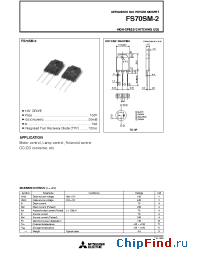 Datasheet FS70SM-2 manufacturer Powerex