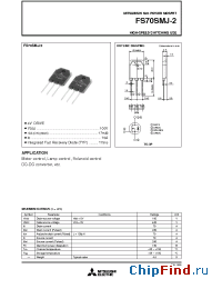 Datasheet FS70SMJ-2 manufacturer Powerex