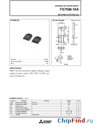 Datasheet FS7SM-18 manufacturer Powerex