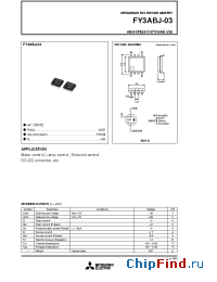 Datasheet FY3ABJ-03 manufacturer Powerex