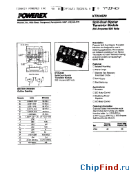 Datasheet KT234520 manufacturer Powerex