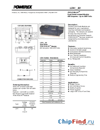 Datasheet LD410860 manufacturer Powerex