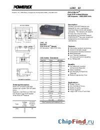 Datasheet LD431843 manufacturer Powerex