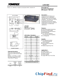 Datasheet LD431850 manufacturer Powerex