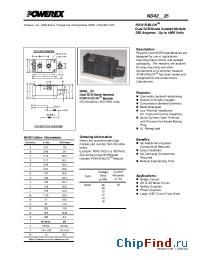 Datasheet ND420625 manufacturer Powerex