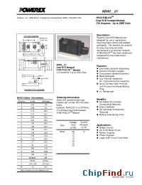Datasheet ND430821 manufacturer Powerex