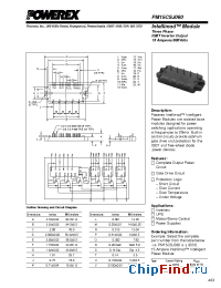 Datasheet PM15CSJ060 manufacturer Powerex