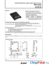 Datasheet PS11013 manufacturer Powerex