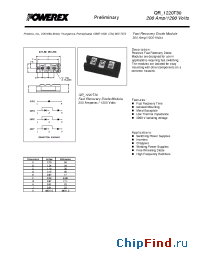 Datasheet QR1220T30 manufacturer Powerex