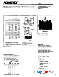 Datasheet T7600230 manufacturer Powerex