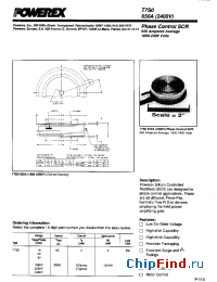 Datasheet T7S0176504DN manufacturer Powerex