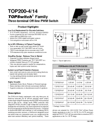 Datasheet TOP200-14 manufacturer Power Integrations