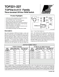 Datasheet TOP226Y manufacturer Power Integrations