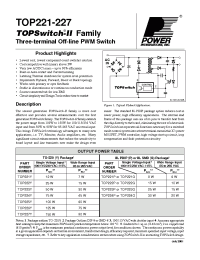 Datasheet TOP227 manufacturer Power Integrations