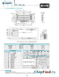 Datasheet PC1601-G manufacturer Powertip