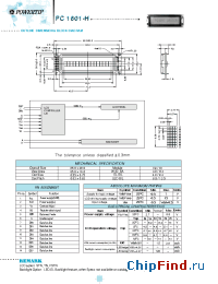 Datasheet PC1601H manufacturer Powertip