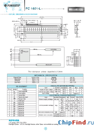 Datasheet PC1601L manufacturer Powertip