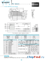 Datasheet PC1602C manufacturer Powertip