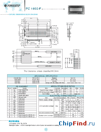 Datasheet PC1602F manufacturer Powertip