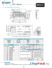 Datasheet PC1602-G manufacturer Powertip