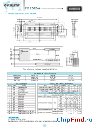 Datasheet PC2002-A manufacturer Powertip