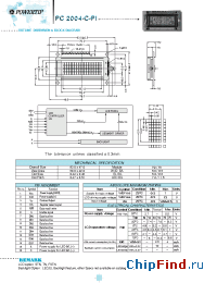 Datasheet PC2004-C-P1 manufacturer Powertip