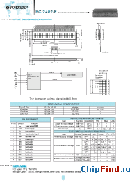 Datasheet PC2402-F manufacturer Powertip