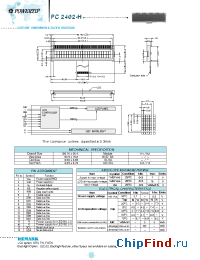 Datasheet PC2402-H manufacturer Powertip