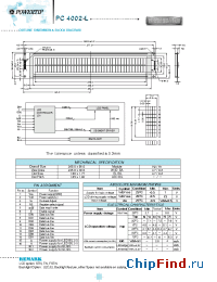 Datasheet PC4002 manufacturer Powertip
