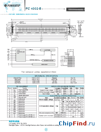 Datasheet PC4002-B manufacturer Powertip