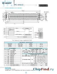 Datasheet PC4002-C manufacturer Powertip