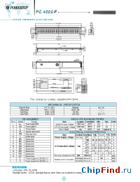 Datasheet PC4002-F manufacturer Powertip