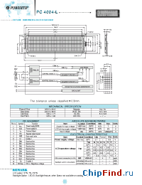 Datasheet PC4004L manufacturer Powertip