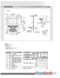 Datasheet PE9664-001 manufacturer Powertip
