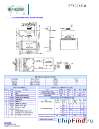 Datasheet PF10048-A manufacturer Powertip