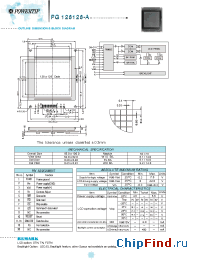Datasheet PG128128 manufacturer Powertip