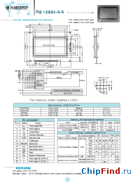 Datasheet PG12864-A_K manufacturer Powertip