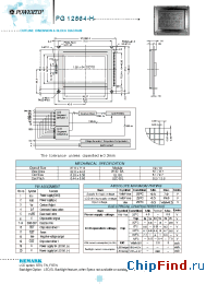 Datasheet PG12864-H manufacturer Powertip