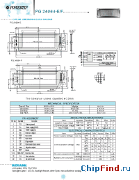 Datasheet PG24064-F manufacturer Powertip