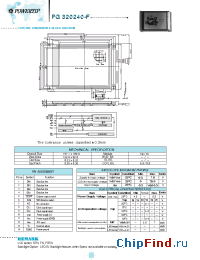 Datasheet PG320240-F manufacturer Powertip