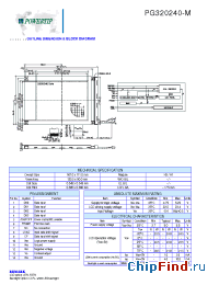 Datasheet PG320240-M manufacturer Powertip