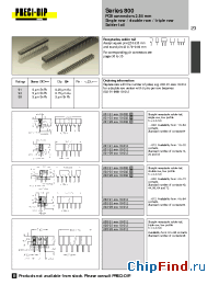 Datasheet 801-91-016-10-002 manufacturer Precid-Dip