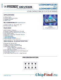 Datasheet LC0408FC3.3C manufacturer Protek