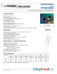 Datasheet PP0640SC manufacturer Protek